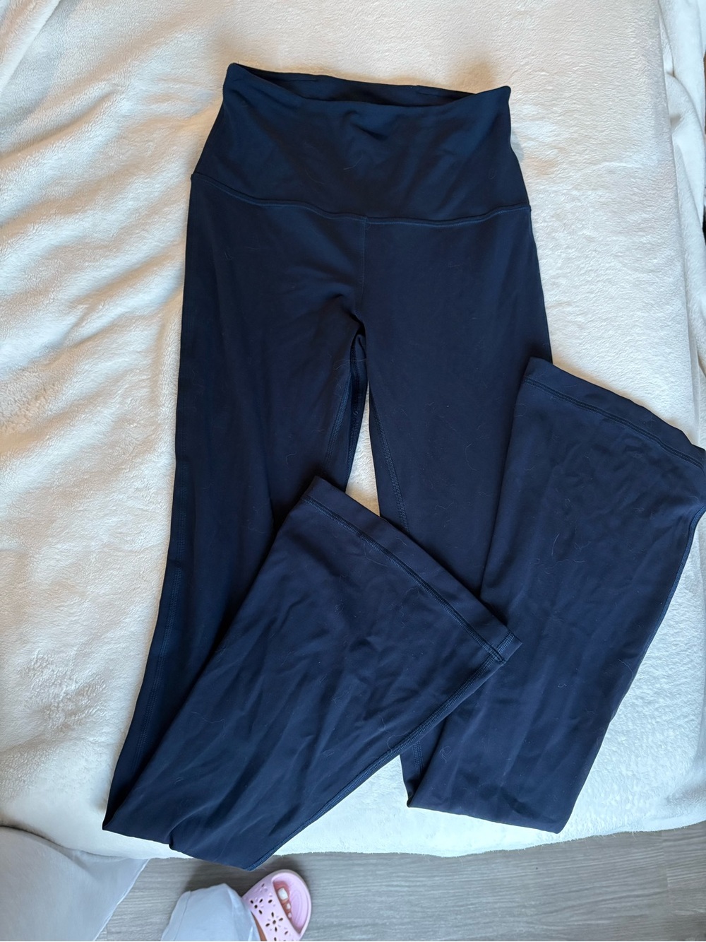 lululemon athletica Navy mini flare Boot-Cut Yoga Pants